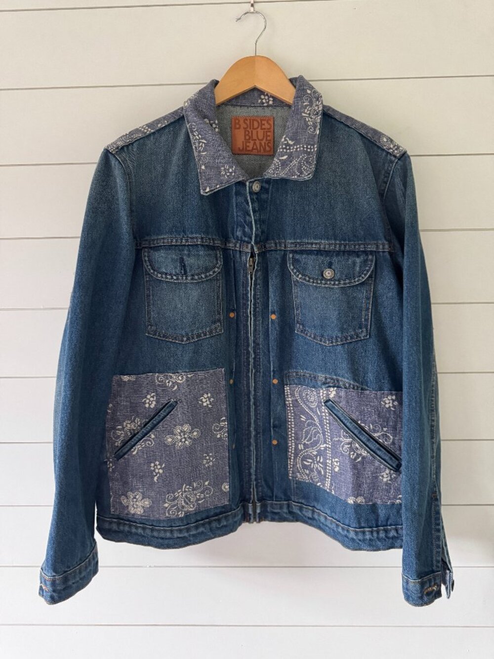 B Sides Paisley Denim Jacket